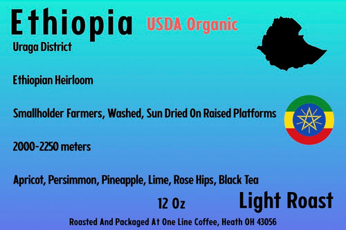 Ethiopia USDA Organic Coffee Light Roast (12 oz)