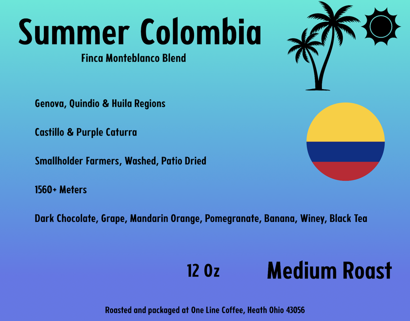 Summer Colombia Coffee (12oz.)